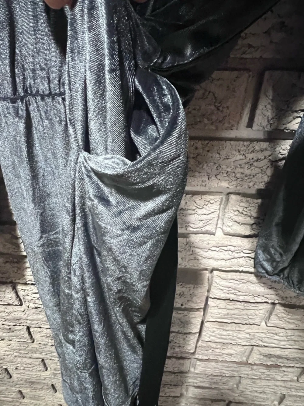 Dex Velvet Metallic periwinkle Dress - Picture 6 of 6